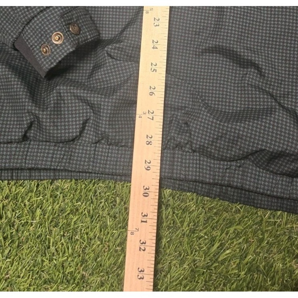 FootJoy DryJoys Golf Pullover Mens XL Green Houndstooth Windshirt Rain Jacket FJ - Picture 7 of 8